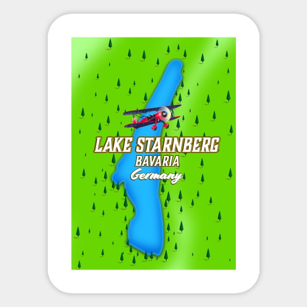 lake starnberg Map Sticker by nickemporium1